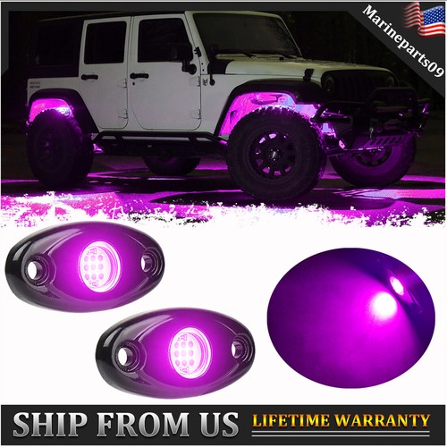 Purple led rock wheel light - purple,