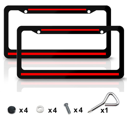 Metal red line car suv - red,